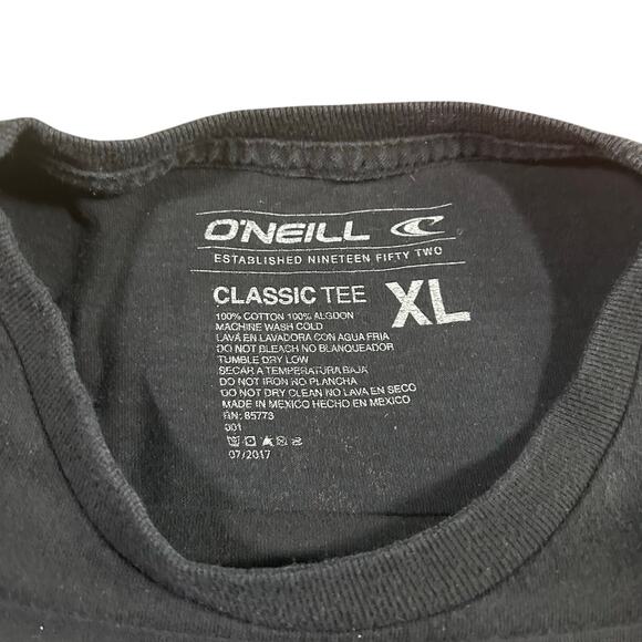 Y2K O’Neill Skate Surf Black Graphic T-Shirt - Picture 3 of 3